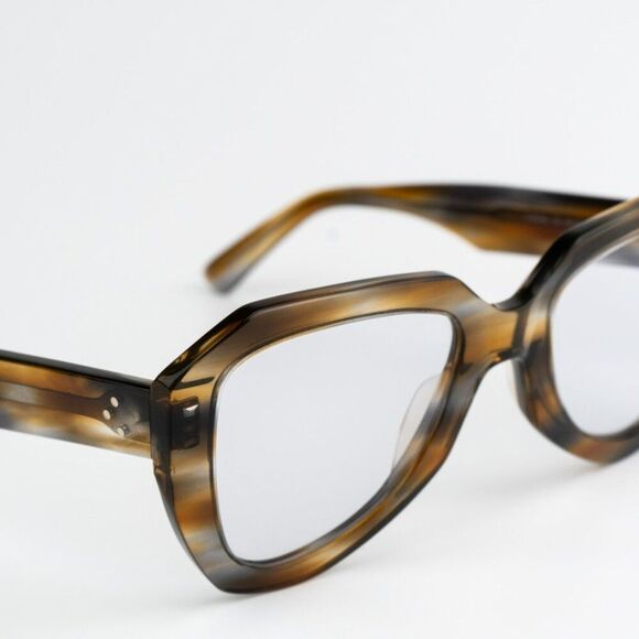 NEW Celine CL40046U 55A Shiny Coloured Havana Smoke Photochromatic Sunglasses - Picture 6 of 12